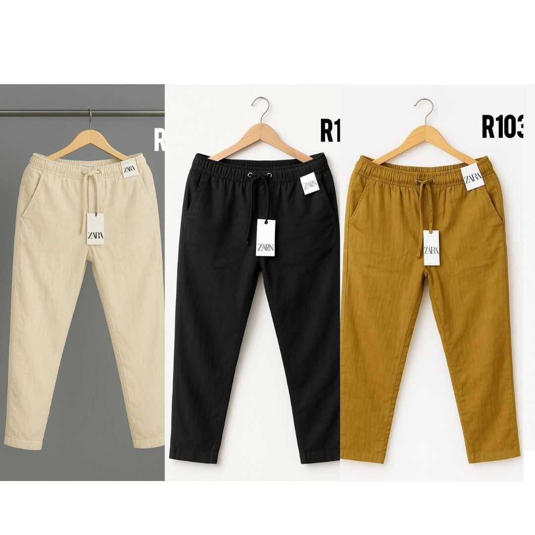 2pcs,Premium,Cotton,Trouser,For,Men..,Biscuit,&,Olive