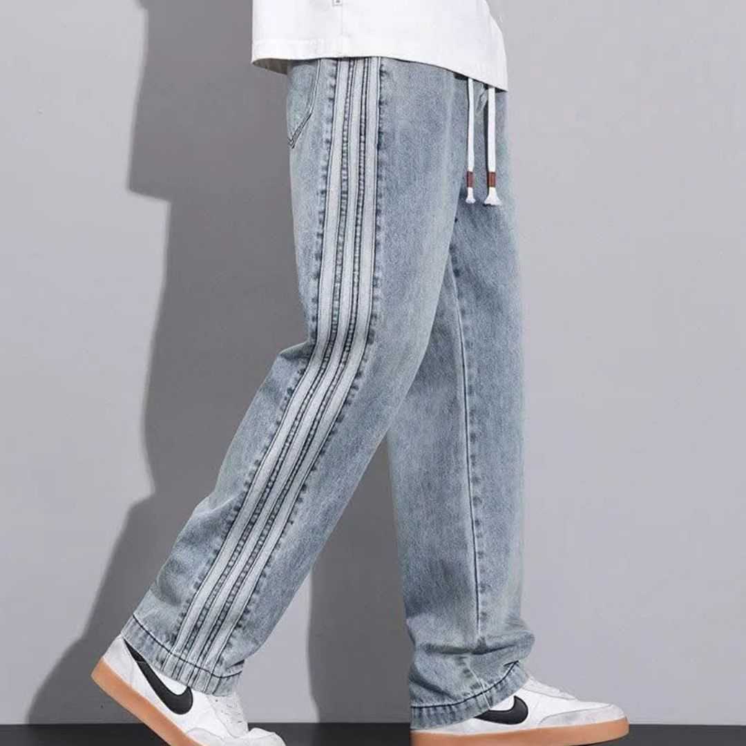 ICE,BULE,DENIM,JOGGER,BAGGY,PANT,CODE